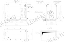 Котел на дровах 900 КВт чертежи